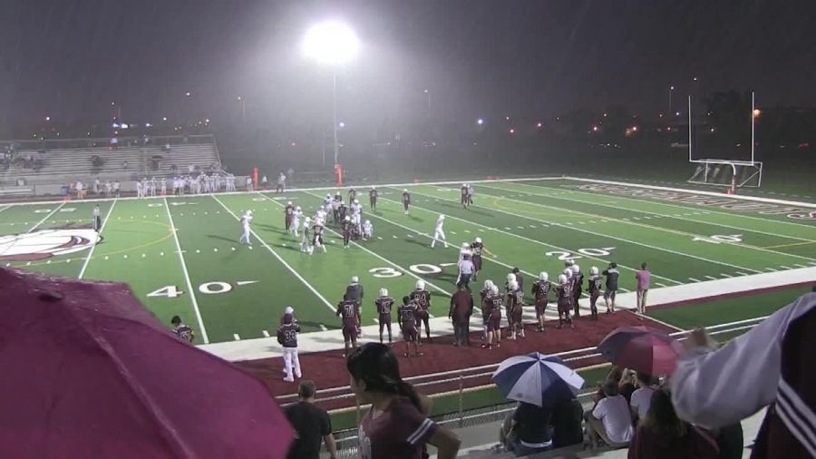 Postponed Varsity Football Game to Resume Play on Sunday 