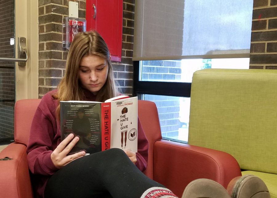 Argo student, Emily Broniewicz, catches up on The Hate U Give to prepare for the movie release.