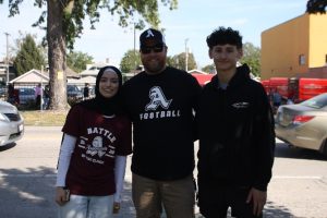 Principal Brandon Cotter with Maroon News interviewers